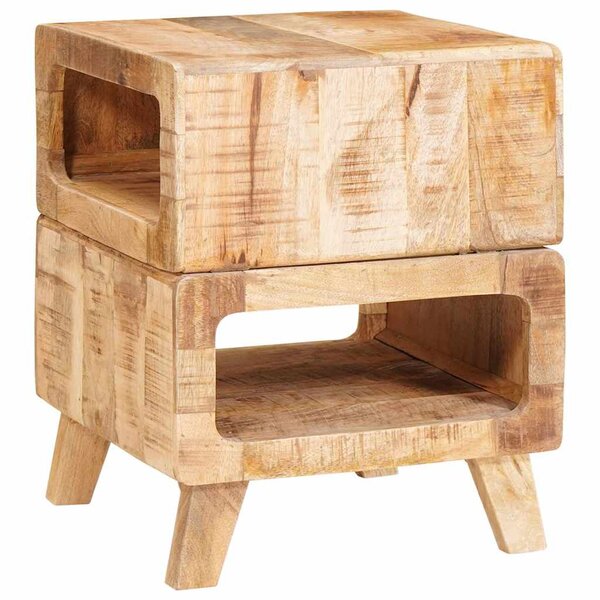 vidaXL Table d'appoint Marron 40 x 40 x 49 cm Bois de mangue massif
