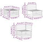 vidaXL Ensemble de canapés d'extérieur 8 pc Naturel