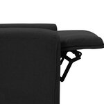 vidaXL Fauteuil électrique de massage Noir Tissu