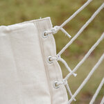 Chaise suspendue chaise hamac de voyage portable assise dossier rembourrés macramé coton polyester beige