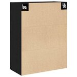 vidaXL Meuble mural Chêne noir 69 5 x 34 x 90 cm Bois d'ingénierie