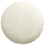 vidaXL Coussins de siège 2 Pièces Crème Ø 40 x 13 cm Velours