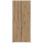 vidaXL Buffet haut en chêne artisanal 40x42 5x185 cm en bois d'ingénierie