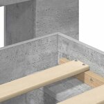 vidaXL Cadre de lit avec rangement Gris béton 80 x 200 cm