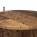 vidaXL Support de Plante 2 Pièces Bois ancien Ø40 x 100 cm