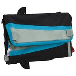 vidaXL Remorque de vélo noir et bleu 45 kg fer