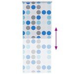 vidaXL Store roulant de douche 80x240 cm Cercle