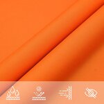 vidaXL Voile de parasol Tissu Oxford rectangulaire 2 5x3 m Orange