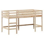 vidaXL Lit superposé avec échelle et toit sans matelas 90x190 cm