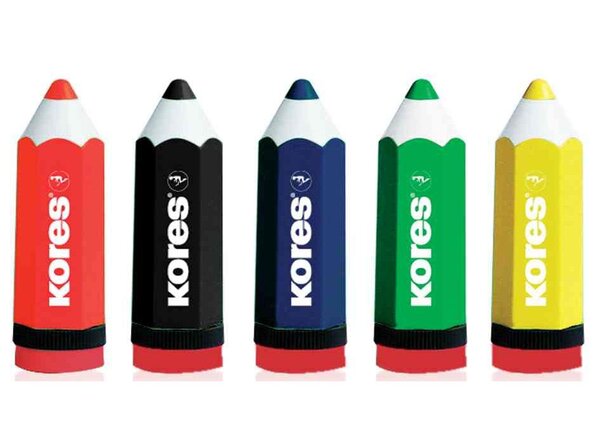 Taille-crayon KOLORITO en forme de Crayon Coloris Aléatoire KORES