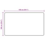 vidaXL Coureur de Tapis MARSA Multicolore 100 x 150 cm