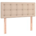 vidaXL Tête de lit à LED Cappuccino 90x5x78/88 cm Similicuir