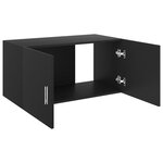 vidaXL Armoire murale Noir 80x39x40 cm Bois d'ingénierie