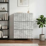 vidaXL Armoire à tiroirs 66 x 34 5 x 92 cm Bois d'ingénierie