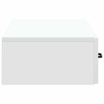 vidaXL Table d'appoint murale Blanc 87 5 x 34 5 x 17 cm