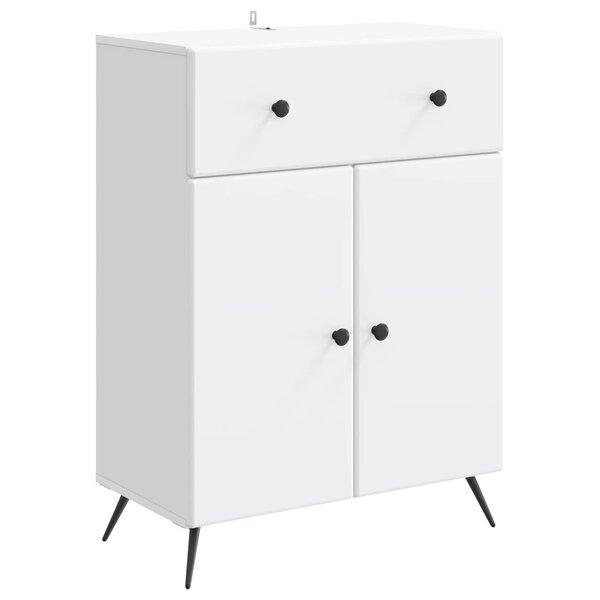 vidaXL Buffet Blanc 66 x 34 5 x 90 cm Bois d'ingénierie