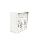Pack de 4 boîtes aux lettres murales - 2x "Globe-trotter" - 2x "Blanc ivoire"