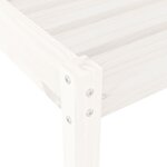 vidaXL Chaise longue blanc 199 5x60x74 cm bois massif de pin