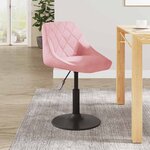 vidaXL Chaise de salle à manger Rose Velours