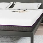 vidaXL Matelas Blanc  Gris 180 x 200 cm Mousse