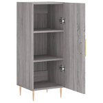 vidaXL Buffet Sonoma gris 34 5x34x90 cm Bois d'ingénierie