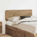 vidaXL Tête de lit Chêne artisanal 120 cm Bois d'ingénierie