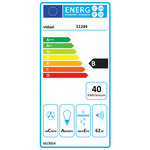 vidaXL Hotte avec LED RVB 60 cm Acier inoxydable et verre trempé