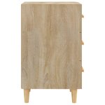 vidaXL Table de chevet chêne sonoma 40x40x66 cm bois d'ingénierie