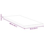 vidaXL Coussins de Matelas Blanc et vert 90 x 200 cm
