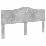 vidaXL Lit de Rangement Gris béton 200 x 200 cm Bois d'ingénierie