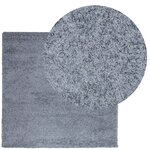 vidaXL Tapis shaggy PAMPLONA poils longs moderne bleu 240x240 cm