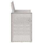 vidaXL Chaises de jardin salle à manger 2 Pièces Blanc et anthracite PP