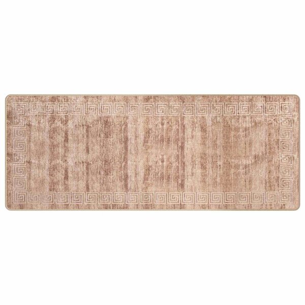 vidaXL Coureur de Tapis MARSA Blanc 80 x 200 cm Polyester et PVC