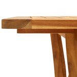 vidaXL Table de jardin 85x85x75 cm Bois d'acacia massif