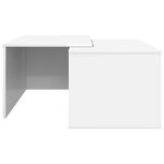 vidaXL Ensemble de tables basses 2 Pièces Blanc Bois d'ingénierie