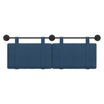 vidaXL Tête de lit suspendue Bleu Tissu
