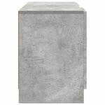 vidaXL Meuble TV Gris béton 102 x 34 5 x 47 cm Bois d'ingénierie