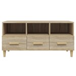 vidaXL Meuble TV Chêne sonoma 102x36x50 cm Bois d'ingénierie