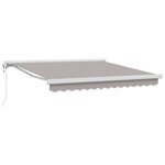 vidaXL Auvent rétractable Gris clair 300 x 250 x 165 cm Tissu et Métal