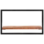 vidaXL Étagères murales 2 Pièces 60x25x35 cm Bois d'acacia et acier
