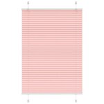 vidaXL Store plissé rose 85x150 cm largeur du tissu 84 4 cm polyester