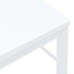 vidaXL Chaises à manger 2 Pièces blanc bois massif caoutchouc