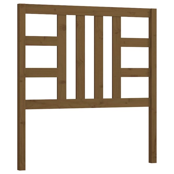 vidaXL Tête de lit Marron miel 96x4x100 cm Bois massif de pin