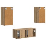 vidaXL Ensemble meuble TV 2 Pièces Chêne artisanal Bois d'ingénierie