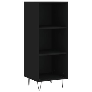 vidaXL Buffet noir 34 5x32 5x90 cm bois d'ingénierie