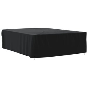vidaXL Housse de salon de jardin noir 350x260x90 cm oxford 420D