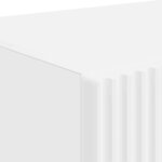 vidaXL Meuble TV mural Blanc 59 5 x 31 x 80 cm Bois d'ingénierie