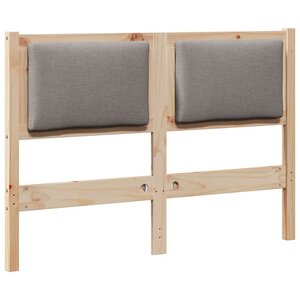 vidaXL Tête de lit Autre Marron 135 cm Bois massif en pin