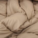 vidaXL Duvet d'hiver Noir et Taupe 220 x 240 cm Microfibre