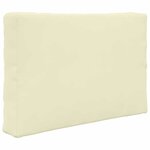 vidaXL Coussin de canapé d'extérieur 3 Pièces Crème Polyester